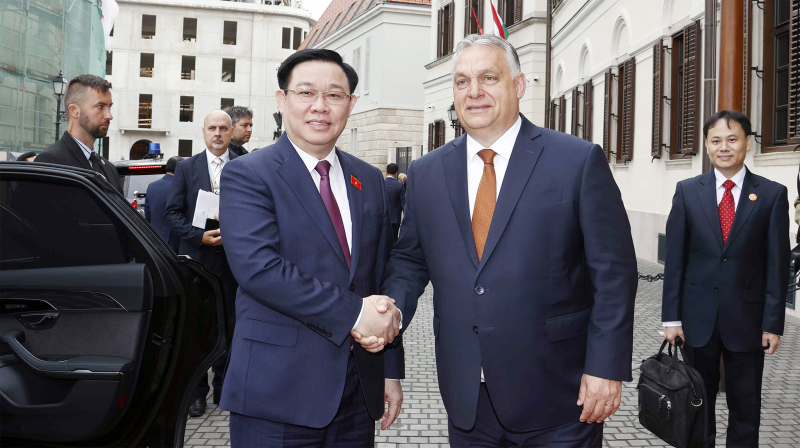 Chủ tịch Quốc hội Vương Đình Huệ hội kiến Thủ tướng Hungary Viktor Orban -0