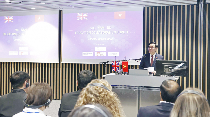 Chủ tịch Quốc hội Vương Đình Huệ: Mở ra giai đoạn mới bền vững, lâu dài, hiệu quả cho hợp tác giáo dục Việt Nam – Anh -2