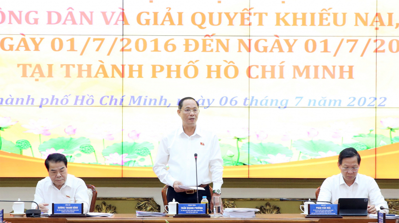 Phó Chủ tịch Quốc hội, Thượng tướng Trần Quang Phương chủ trì làm việc với TP. Hồ Chí Minh về tiếp công dân và giải quyết khiếu nại, tố cáo -3