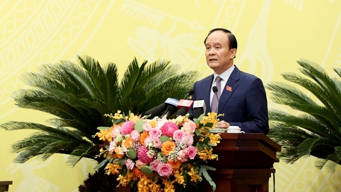 Phó Bí thư Thành ủy, Chủ tịch HĐND thành phố Nguyễn Ngọc Tuấn phát biểu kết luận phiên chất vấn