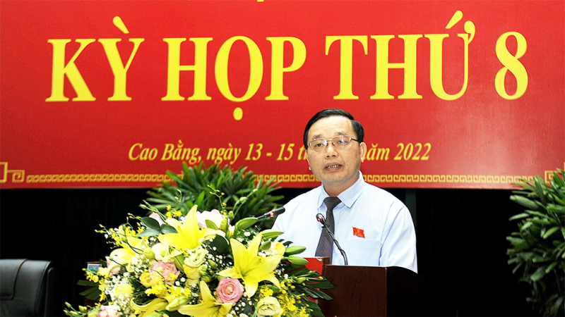 Phó Chủ tịch Thường trực Quốc hội Trần Thanh Mẫn dự và chỉ đạo Kỳ họp thứ Tám, Hội đồng Nhân dân tỉnh Cao Bằng -2