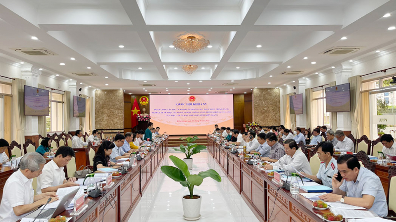 Tổng Thư ký Quốc hội, Chủ nhiệm Văn phòng Quốc hội Bùi Văn Cường làm việc với tỉnh Kiên Giang về thực hành tiết kiệm, chống lãng phí -0