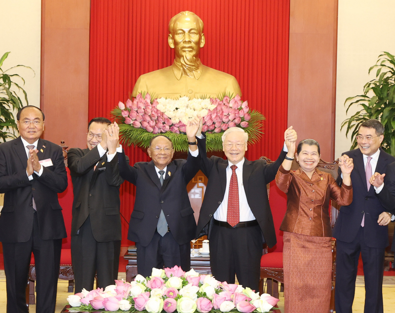 Tổng Bí thư Nguyễn Phú Trọng tiếp Chủ tịch Quốc hội Campuchia -0