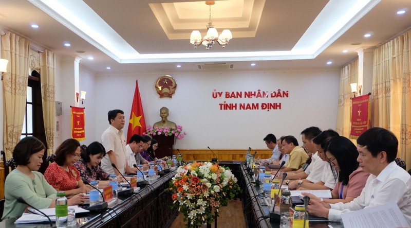 Đoàn khảo sát của Ủy ban Văn hóa, Giáo dục làm việc với UBND tỉnh Nam Định -1