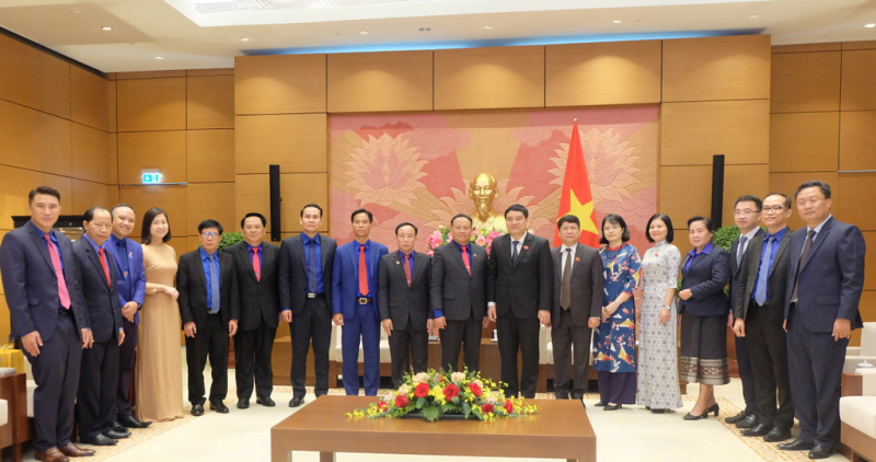 Chủ nhiệm Ủy ban Văn hóa, Giáo dục tiếp Đoàn Đại biểu cấp cao Trung ương Đoàn Thanh niên Nhân dân Cách mạng Lào -6