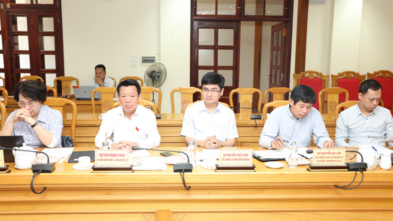 Đoàn giám sát của Ủy ban Đối ngoại làm việc tại Hà Tĩnh -2