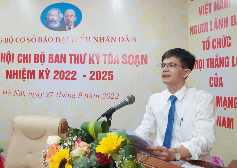 Đại hội Chi bộ Ban Thư ký tòa soạn nhiệm kỳ 2022 - 2025 thành công tốt đẹp -0