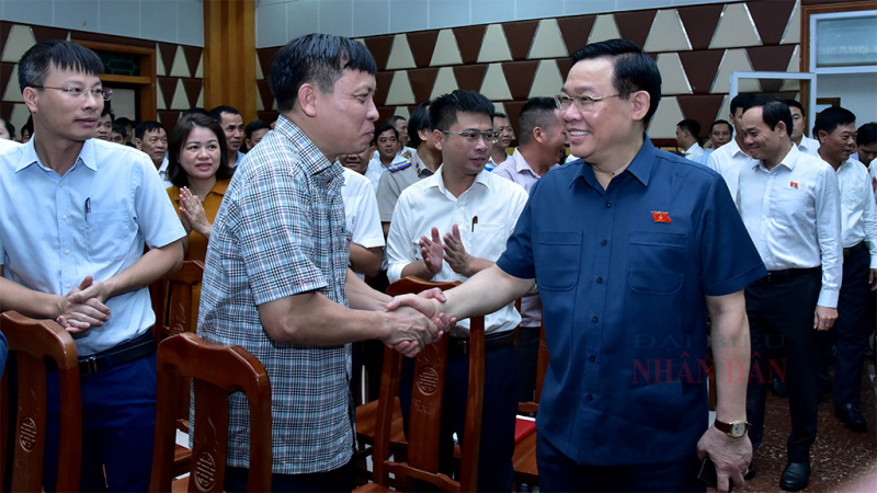 Chủ tịch Quốc hội Vương Đình Huệ tiếp xúc cử tri huyện Thuỷ Nguyên, TP. Hải Phòng -0