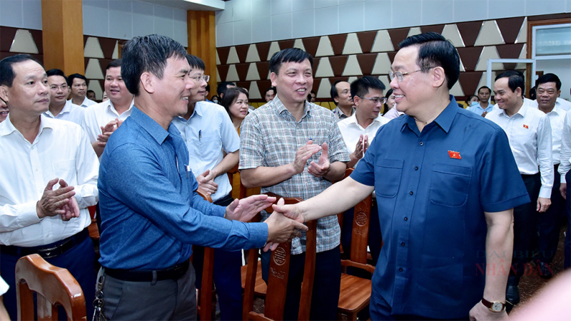 Chủ tịch Quốc hội Vương Đình Huệ tiếp xúc cử tri huyện Thuỷ Nguyên, TP. Hải Phòng -0