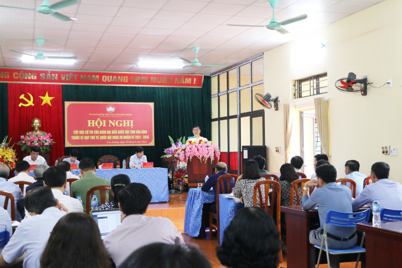 Đoàn ĐBQH tỉn tiếp xúc cử tri huyện Lương Sơn trước Kỳ họp thứ 4 -0