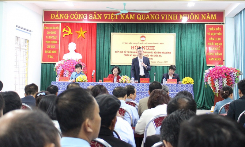 Ủy viên Bộ Chính trị, Trưởng Ban Tổ chức Trung ương Trương Thị Mai TXCT tại huyện Mai Châu (Hòa Bình) trước Kỳ họp thứ 4, Quốc hội Khoá XV -0
