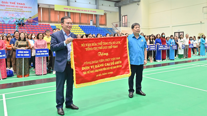 Khai mạc Giải Thể thao Công đoàn Viên chức Việt Nam năm 2022 -3