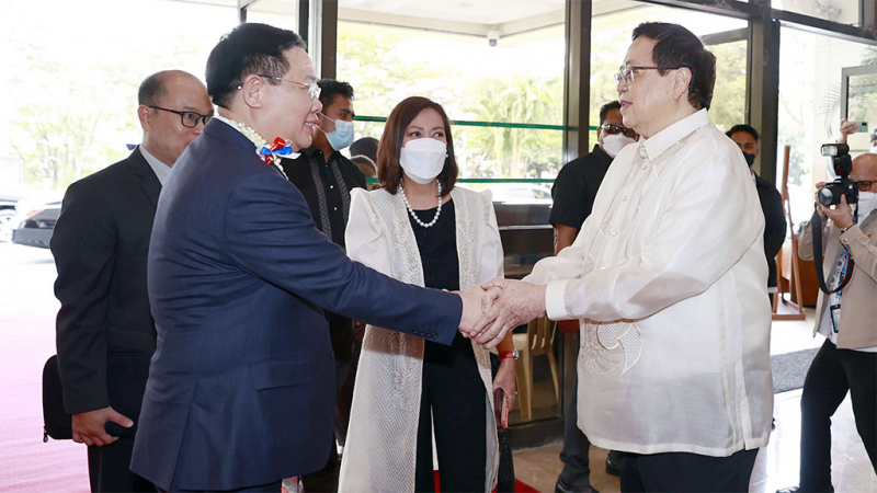 Một số hình ảnh Lễ đón Chủ tịch Quốc hội Vương Đình Huệ thăm chính thức Cộng hòa Philippines -1