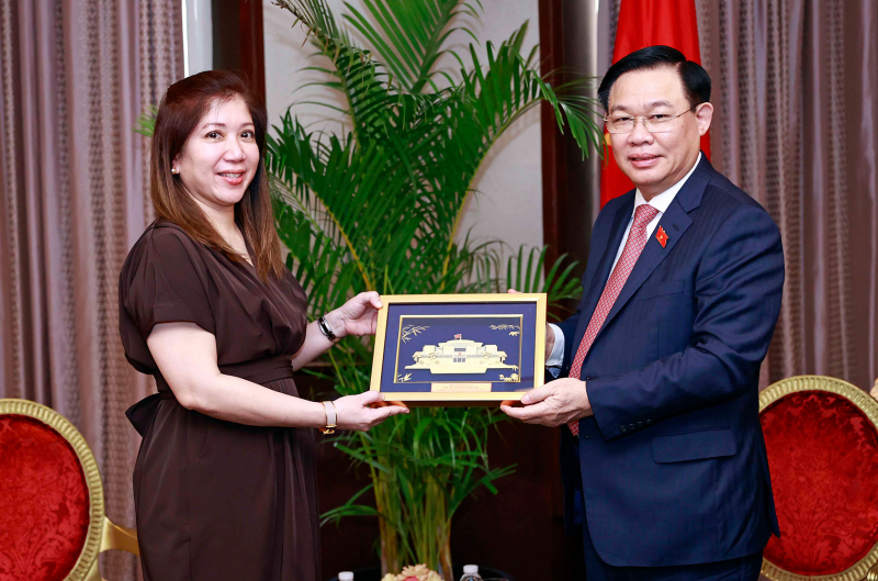 Chủ tịch Quốc hội Vương Đình Huệ tiếp lãnh đạo một số doanh nghiệp Philippines -0