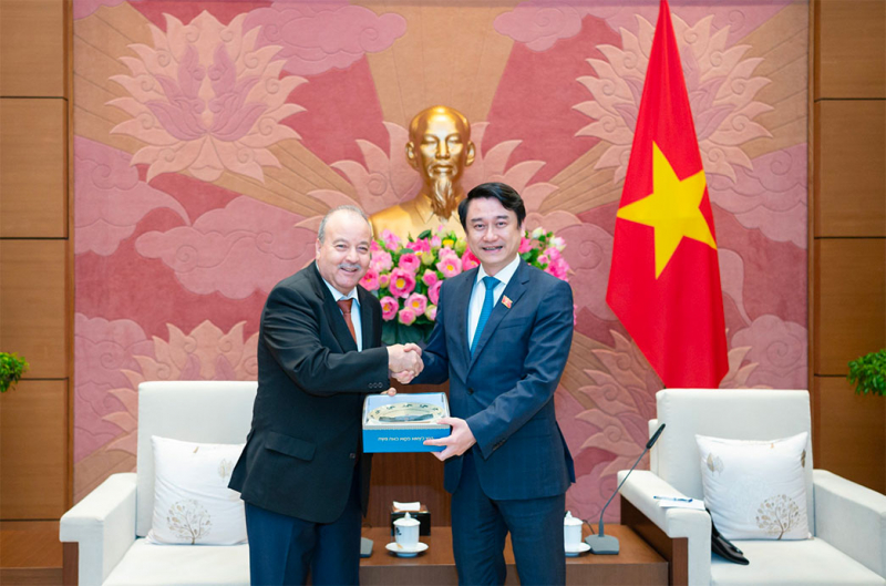 Phó Chủ nhiệm Ủy ban Đối ngoại Lê Anh Tuấn tiếp Đại sứ Algeria tại Việt Nam -0