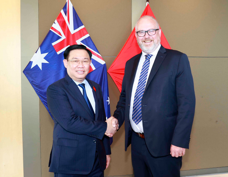 Chủ tịch Quốc hội Vương Đình Huệ: Việt Nam - Australia nỗ lực tìm biện pháp tăng cường hơn nữa hợp tác thương mại, đầu tư -0