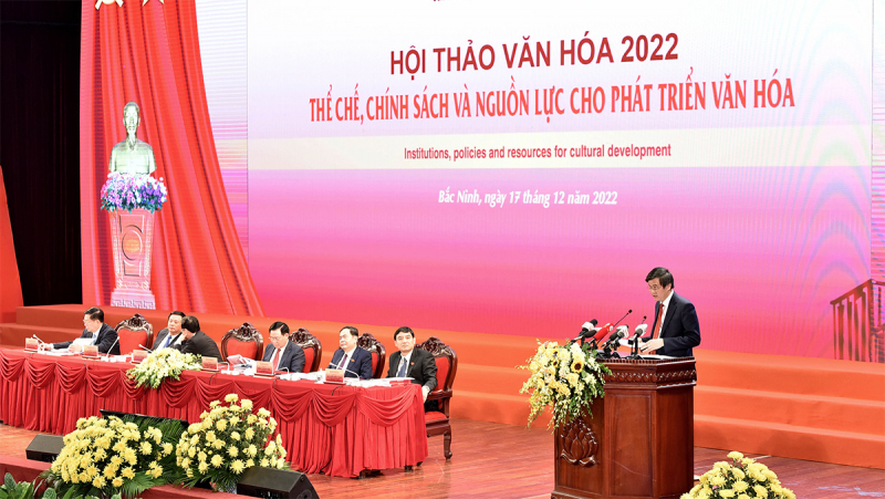 Hội thảo Văn hóa 2022: Kết nối, tổng hợp nguồn lực tạo sức mạnh phát triển văn hóa Việt Nam -0