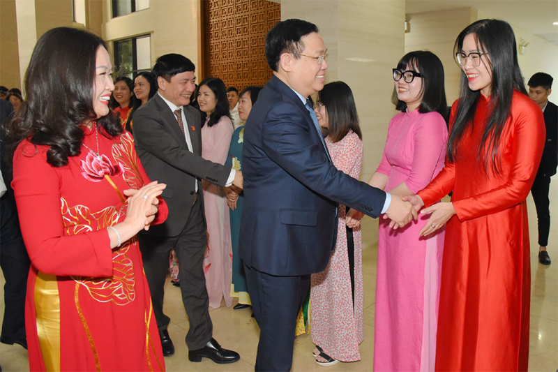 Một số hình ảnh Chủ tịch Quốc hội Vương Đình Huệ thăm, chúc Tết Báo Đại biểu Nhân dân, Truyền hình Quốc hội Việt Nam -0