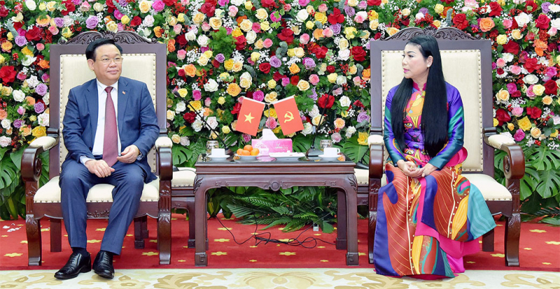 Chủ tịch Quốc hội Vương Đình Huệ dự Lễ kỷ niệm 60 năm Ngày Bác Hồ về thăm tỉnh Vĩnh Phúc -0