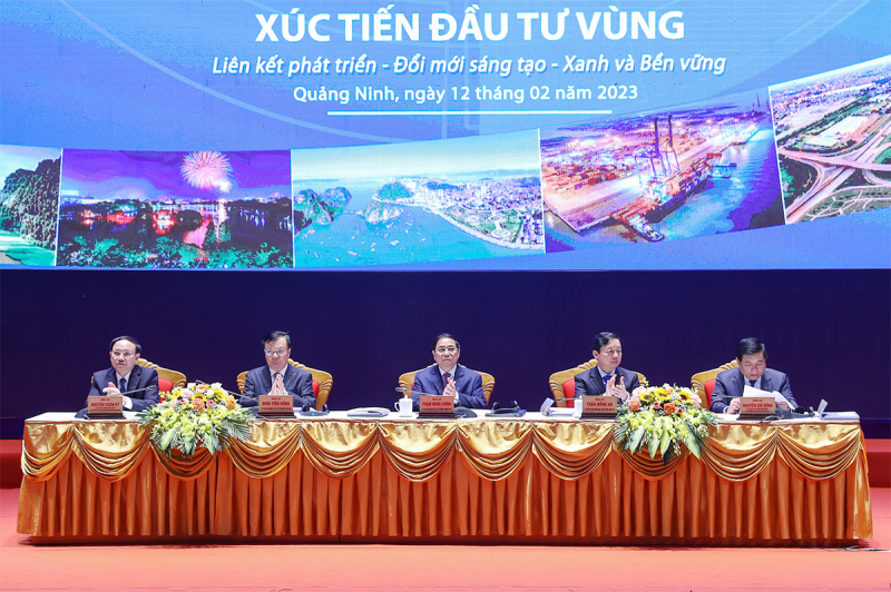 Thủ tướng Phạm Minh Chính chủ trì Hội nghị triển khai Nghị quyết của Bộ Chính trị về phát triển vùng đồng bằng sông Hồng -1