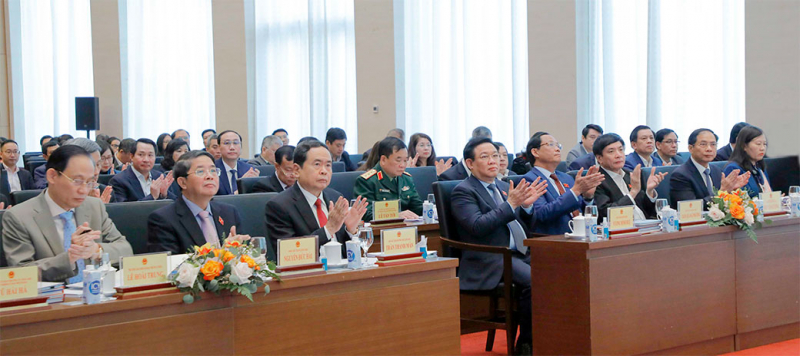 Chủ tịch Quốc hội Vương Đình Huệ dự Hội nghị triển khai công tác đối ngoại của Quốc hội năm 2023