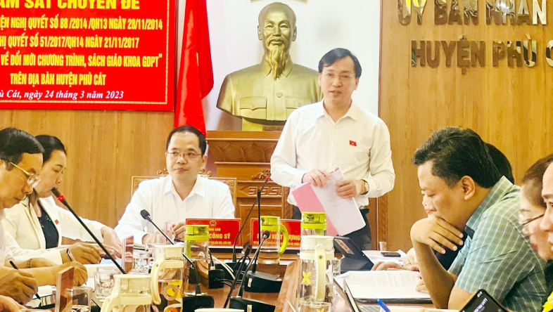 Đoàn giám sát của Ủy ban Thường vụ Quốc hội làm việc tại Bình Định -0