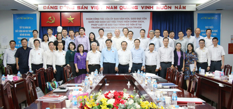 Đoàn giám sát của Ủy ban Văn hoá, Giáo dục làm việc với Trường Đại học Bách khoa TP. Hồ Chí Minh -0