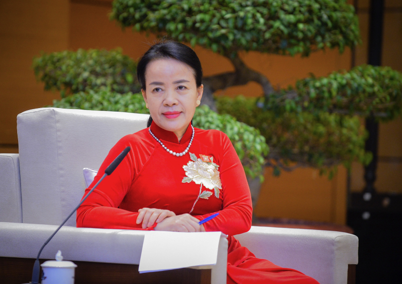 Chủ tịch Nhóm Nghị sĩ hữu nghị Việt nam-Mexico Nguyễn Thị Kim Thúy phát biểu