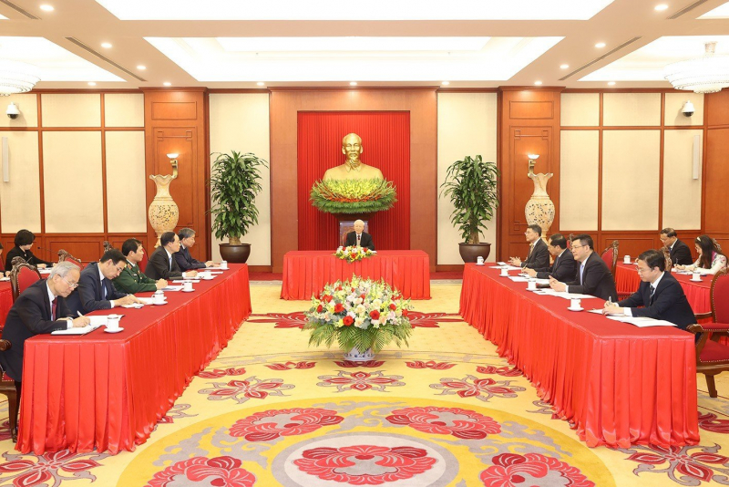 Tổng Bí thư Nguyễn Phú Trọng điện đàm cấp cao với Tổng thống Hoa Kỳ Joe Biden -0