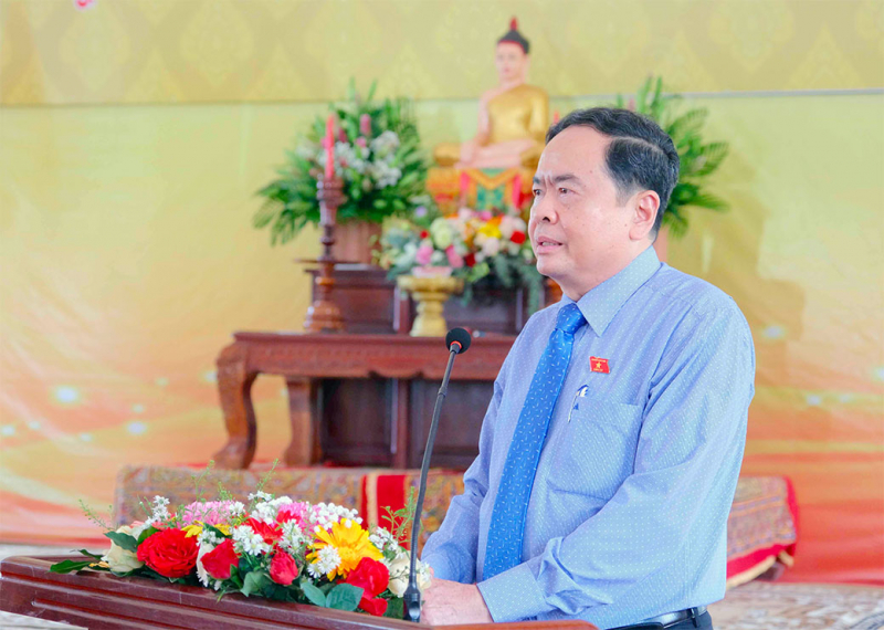 Phó Chủ tịch Thường trực Quốc hội Trần Thanh Mẫn chúc Tết cổ truyền Chôl Chnăm Thmây tại thành phố Cần Thơ -0