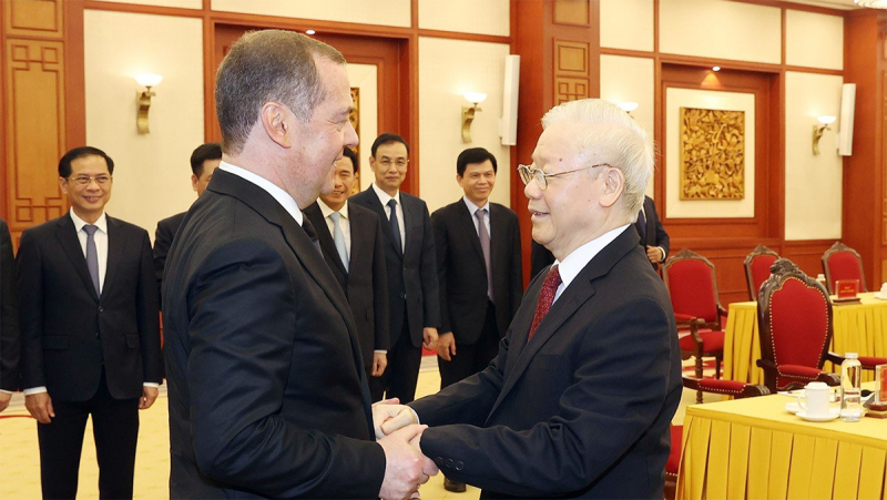 Tổng Bí thư Nguyễn Phú Trọng hội đàm với Chủ tịch Đảng “Nước Nga Thống nhất”, Phó Chủ tịch Hội đồng An ninh Liên bang Nga -3