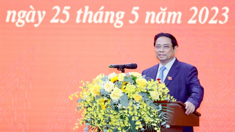Thủ tướng Phạm Minh Chính trao quyết định bổ nhiệm tân Bộ trưởng Bộ Tài nguyên và Môi trường -8
