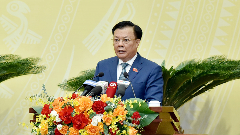 Chủ tịch Quốc hội Vương Đình Huệ dự khai mạc Kỳ họp thứ 12, HĐND thành phố Hà Nội Khoá XVI -2