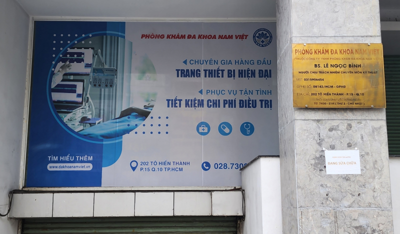 TP. Hồ Chí Minh: Phòng khám đa khoa Nam Việt bị xử phạt 200 triệu đồng, tước giấy phép hoạt động 4 tháng