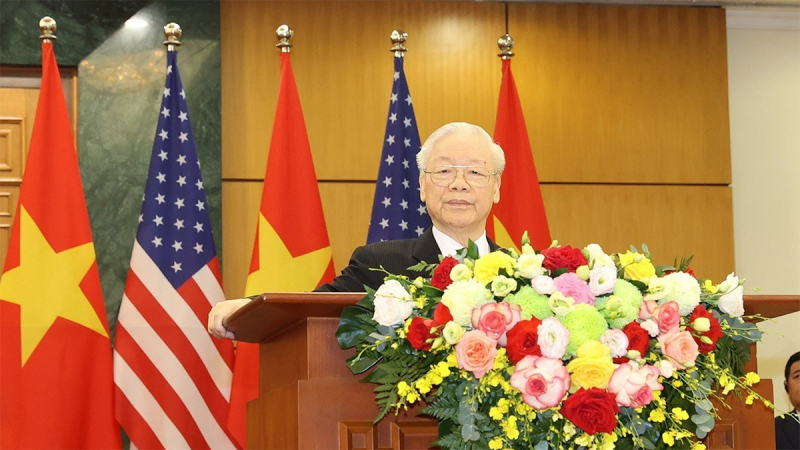Tổng Bí thư Nguyễn Phú Trọng hội đàm với Tổng thống Hoa Kỳ Joe Biden