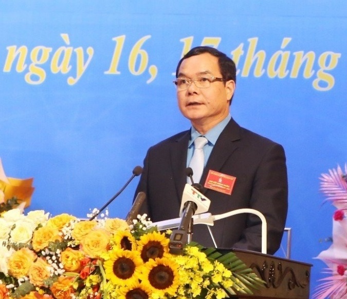 Ông Võ Mạnh Sơn tái đắc cử chức Chủ tịch LĐLĐ tỉnh Thanh Hoá khoá XX, nhiệm kỳ 2023 - 2028. -0