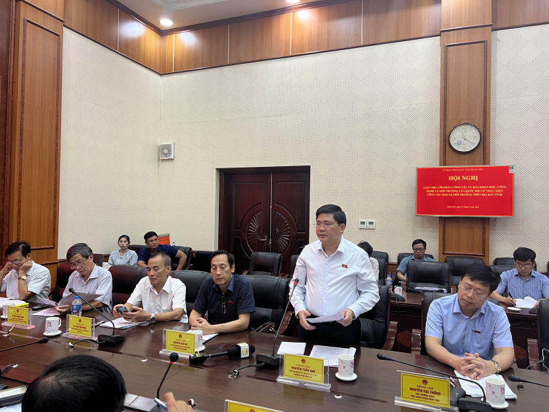 Đoàn giám sát của Ủy ban Khoa học, Công nghệ và Môi trường làm việc tại Hưng Yên - 0