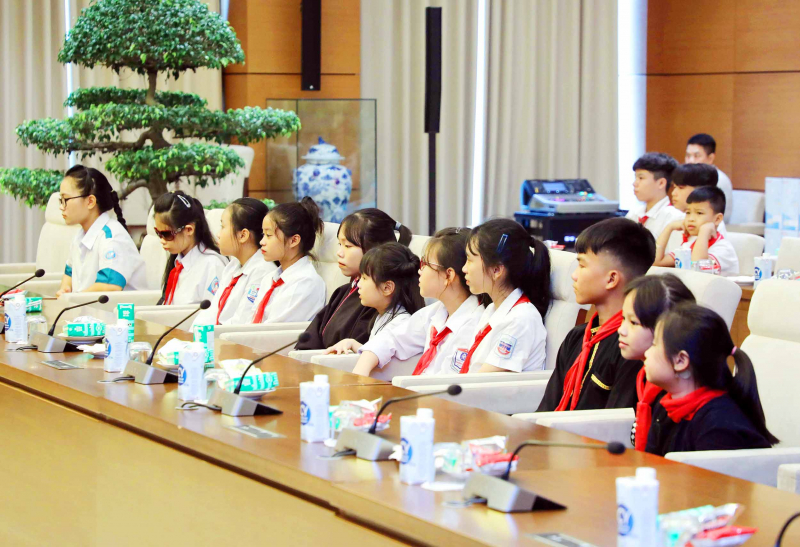 Chủ nhiệm Ủy ban Xã hội Nguyễn Thúy Anh gặp mặt trẻ em có hoàn cảnh khó khăn
