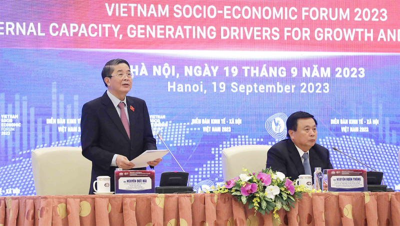 Một số hình ảnh Khai mạc Diễn đàn Kinh tế - Xã hội Việt Nam 2023 -0