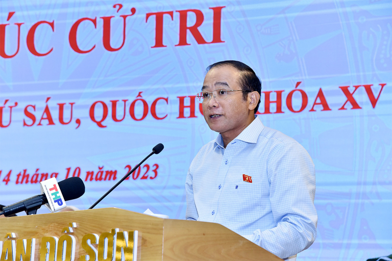 Chủ tịch Quốc hội Vương Đình Huệ tiếp xúc cử tri quận Đồ Sơn, thành phố Hải Phòng -1