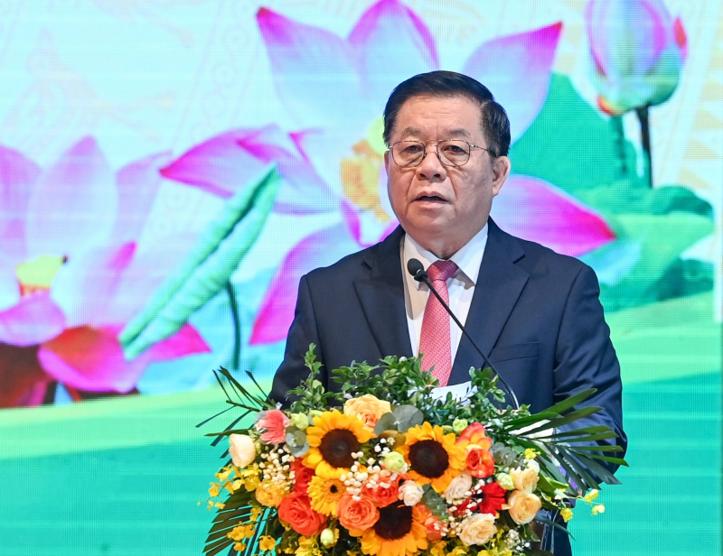 Trưởng Ban Tuyên giáo Trung ương Nguyễn Trọng Nghĩa phát biểu chỉ đạo tại buổi lễ