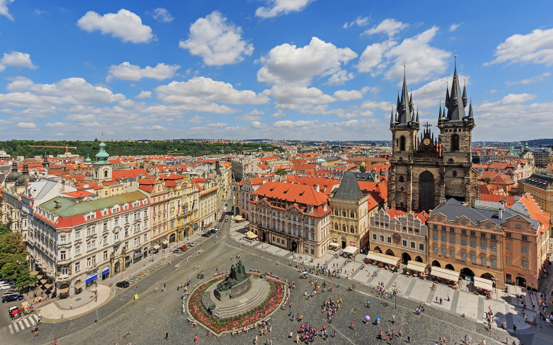 Thủ đô Prague, CH Séc tuân thủ nghiêm ngặt về khống chế chiều cao của các toà nhà. Nguồn: Wikipedia