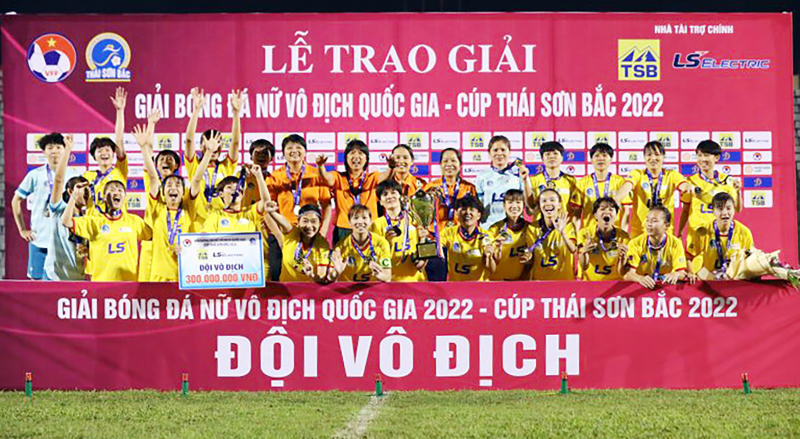 Tăng mức thưởng Giải bóng đá nữ VĐQG - Cúp Thái Sơn Bắc 2023