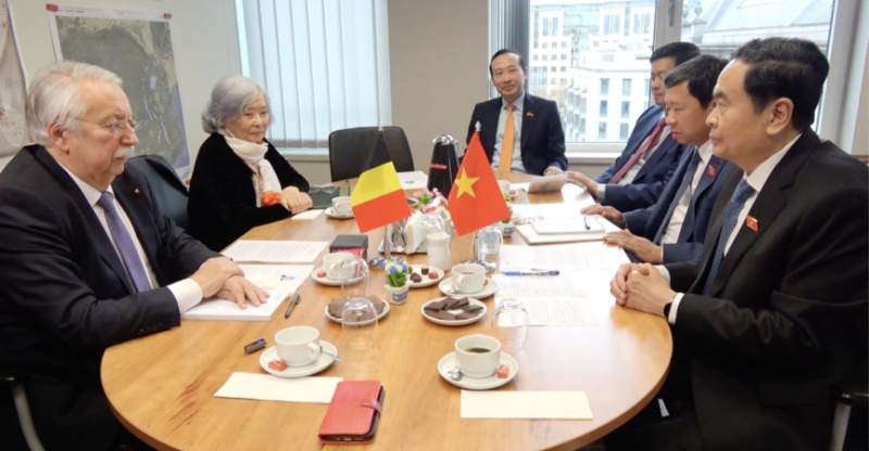 Phó Chủ tịch Thường trực Quốc hội Trần Thanh Mẫn gặp Nhóm nghị sĩ Bỉ bảo trợ Nghị quyết ủng hộ nạn nhân chất độc da cam Việt Nam -0