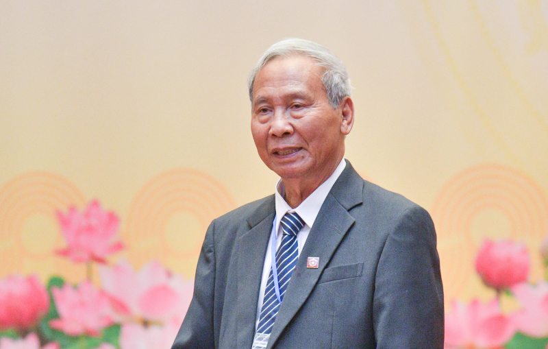 Chủ tịch Hội Di sản văn hóa Việt Nam Đỗ Văn Trụ phát biểu tại cuộc gặp mặt 