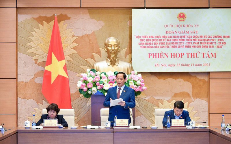 Phó Chủ tịch Quốc hội, Thượng tướng Trần Quang Phương chủ trì phiên họp Đoàn giám sát 3 Chương trình mục tiêu quốc gia -0