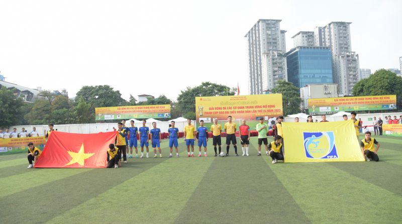 Một số hình ảnh trận Chung kết Giải bóng đá các cơ quan Trung ương mở rộng tranh Cúp Báo Đại biểu Nhân dân lần thứ 24 -0