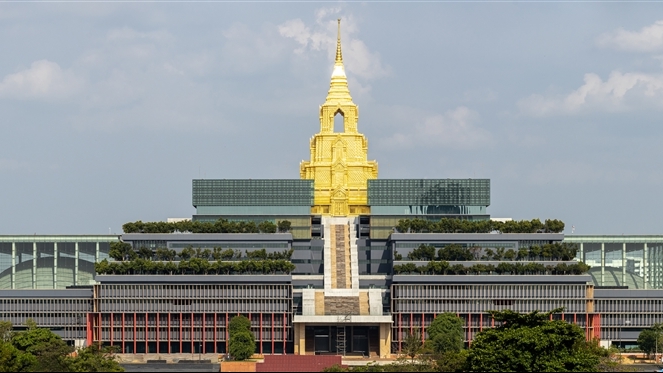 Toàn cảnh tòa nhà Quốc hội Thái Lan. Ảnh: Supanut Arunoprayote/Wikipedia