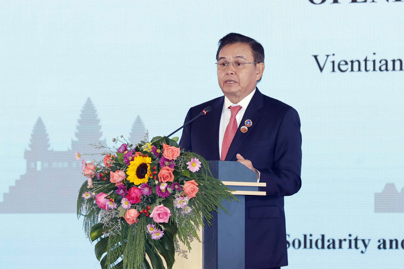 Một số hình ảnh Chủ tịch Quốc hội Vương Đình Huệ dự khai mạc Hội nghị cấp cao Quốc hội 3 nước Campuchia - Lào - Việt Nam lần thứ nhất -3