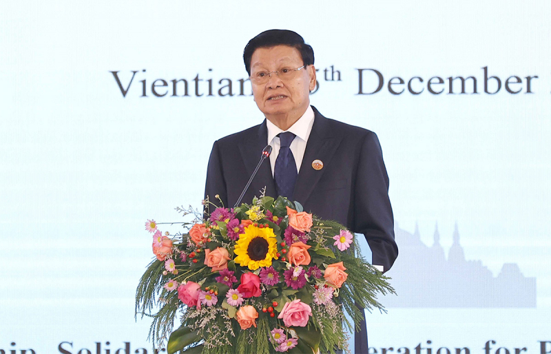 Chủ tịch Quốc hội Vương Đình Huệ dự khai mạc Hội nghị cấp cao Quốc hội 3 nước Campuchia - Lào - Việt Nam lần thứ nhất -3